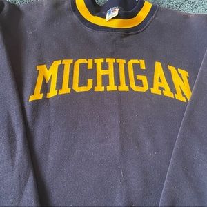 Vintage University Of Michigan Pull over